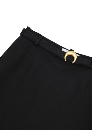 Minigonna con stampa lunare e cintura MARINE SERRE | WSK131ACWOV0091BK99